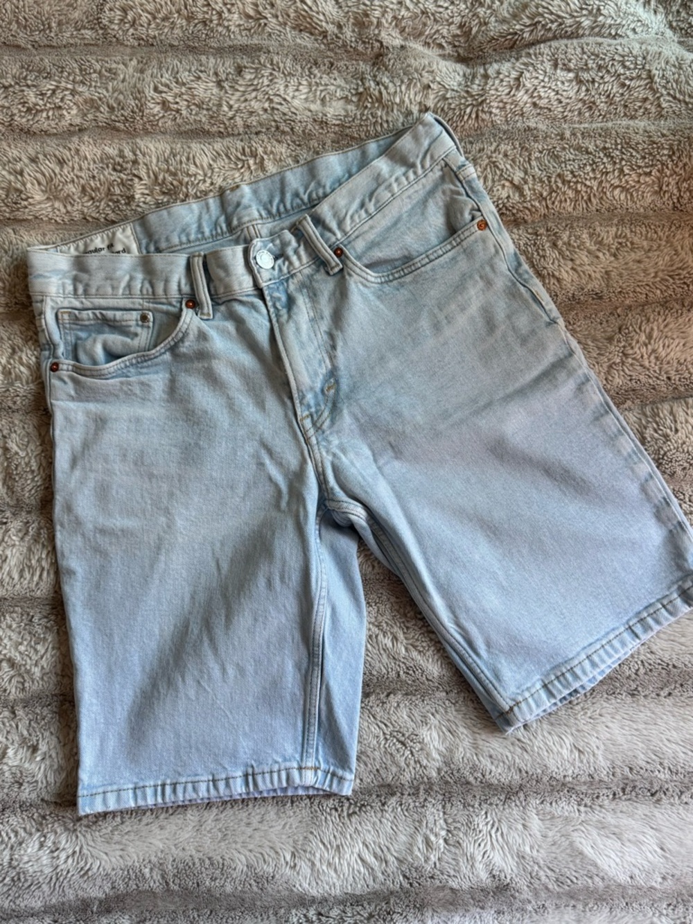 H&M Light Blue Denim Jean Shorts